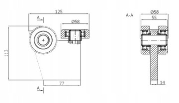 ТЕМПЕРАТУРОСТОЙКАЯ ТЕЛЕЖКА 70x70 -G3MM70E