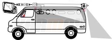 Камера заднего вида BUS/TIR ДЕНЬ НОЧЬ СО светодиодами IR12/24