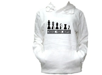 BLUZA KAPTUR SZACHY SZACHISTA CHESS WZORY