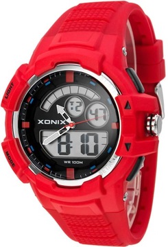 XONIX Młodzieżowy Zegarek Sportowy WR100m DualTime