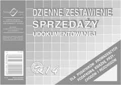 Druk DZIENNE ZESTAWIENIE SPRZEDAŻY K14 Dr19 ŁÓDŹ