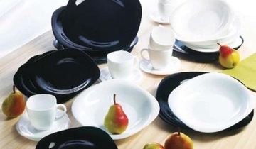 Talerz deserowy 19,5 cm płytki czarny Carine LUMINARC