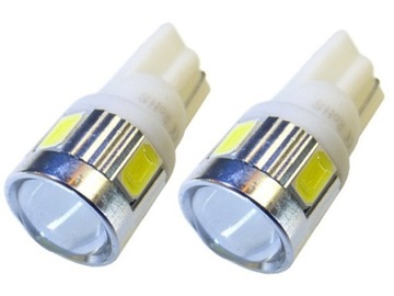 żarówka w5w T10 LED 6 Samsung chip Mega Mocne 2SZT