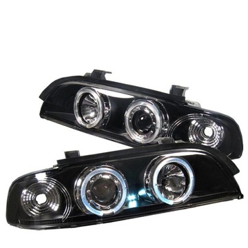 BMW E39 Ringi Lampy Reflektory NOWE BLACK 96 - 04