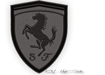 NASZYWKA termo - FERRARI 70mm x 90mm HAFT tuning