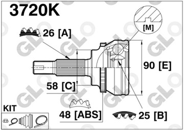 KLOUB TOYOTA COROLLA E12 1.4 2.0 D4D AVENSIS T25