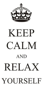 Napis na ścianę naklejka - Keep Calm and... - 85