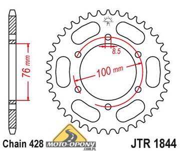 Комплект привода Yamaha MT 125, цепь X-Ring!!