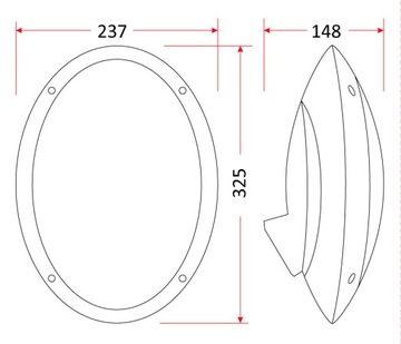 Садовый светильник WALL LAMP, уличный светильник серый