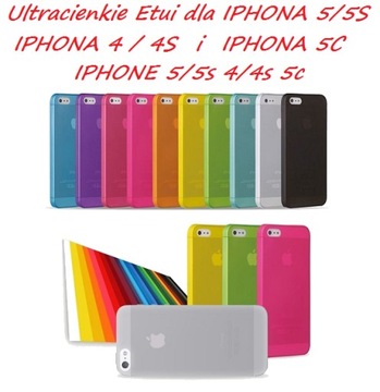 ETUI ORG CASE DO IPHONE 5 / 5s 4/4s 5c 0.3mm+FOLIA