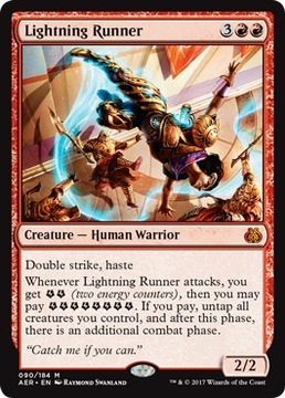 MTG Lightning Runner (Mythic Rare)