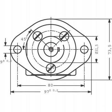 Silnik hydrauliczny orbitalny SMM40 16mm 2,2KW