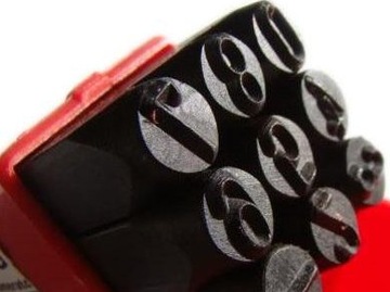NUMERATORY WYBIJAKI ZNACZNIK ZNACZNIKI CYFRY 6 MM