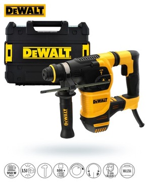 Ударная дрель DeWalt D25333K 950Вт 3.5j SDS+ 15шт