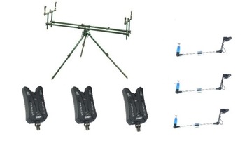 ROD POD STANOWISKO KARPIOWE 3x SYGNALIZATOR PROMO