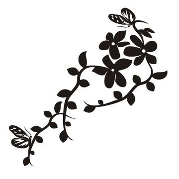 Naklejka na ścianę ścienna - Motylkowa fantazja 14
