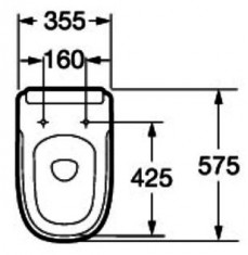 Сиденье для унитаза Roca DAMA белое A801327004 Краков