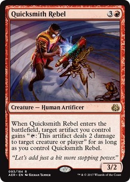 MTG 2x Quicksmith Rebel (Rare)