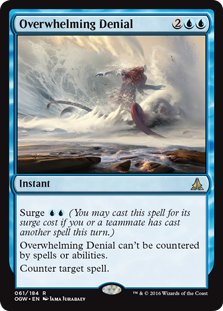 MTG Overwhelming Denial (Rare)
