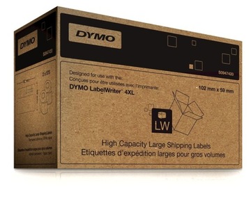 ЛЕНТА ДЛЯ ЭТИКЕТОК DYMO LW 102мм X 59мм S0947420 4XL