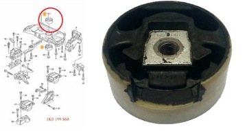PODUSZKA SILNIKA PASSAT B6 TOURAN TIGUAN ORYGIN