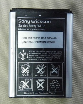 BATERIA SONY BST-37 K750i W810 Z300 K610 K510 J220