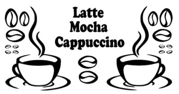 Наклейки на стену кухни КОФЕЙНАЯ ЧАШКА