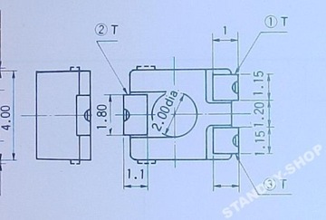 Потенциометр однооборотный 2К SMD цена за 10 шт.