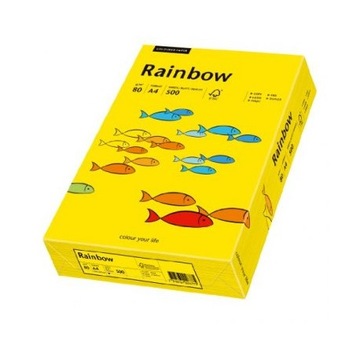 Papier Rainbow A4 160g Żółty 18