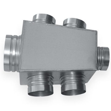 Skrzynka rozprężna choinka 200-5x125mm wentylacja