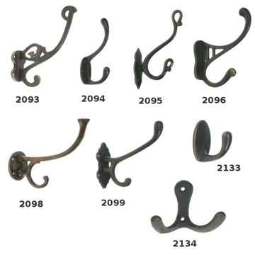 фото ориг. №2, Hanger brass patinated retro number 2093