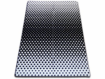 Dywan 140x190 SKANDYNAWSKI GROCHY CZERŃ SK #GR1693