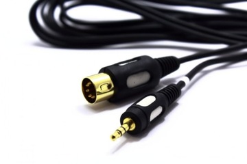 KABEL WTYK DIN 5P WTYK JACK 3.5 3m DIK11 VITALCO