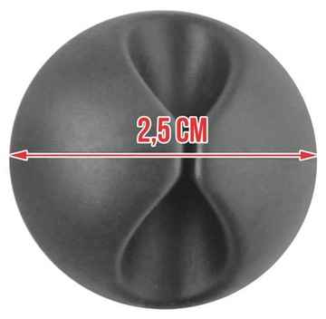 ORGANIZER KABLI SILIKONOWY 6 SZT CABLE DROP