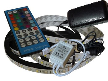 ZESTAW TAŚMA LED 5050 RGBWW STEROWNIK IR ZASIL. 2M