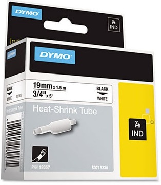 DYMO RURKA TERMOKURCZLIWA biał 19mm S0718330 18057