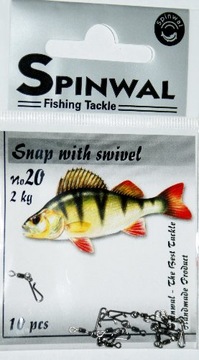 Spinwal Agrafka z krętlikiem walcowym nr.20 do 2kg