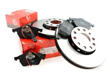 ПЕРЕДНИЕ ДИСКИ + КОЛОДКИ TRW VW PASSAT B5 B5FL 288MM