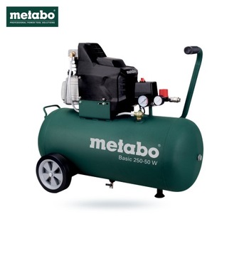 Компрессор 50л METABO BASIC 250-50Вт + 7 деталей