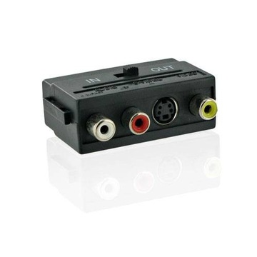 Адаптер GMB EURO SCART/SVHS — 3x RCA CHINCH I/O