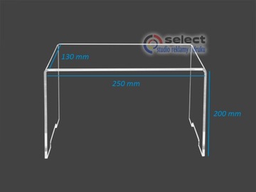 УНИВЕРСАЛЬНАЯ СТОЙКА ИЗ ПЛЕКСИ 250/200/130