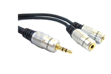 Kabel wt jack 3,5 - 2x gniazdo 3m rozdzielacz(3579