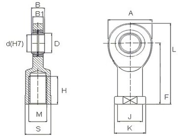 SI 10 T/K НЕПРЕРЫВНАЯ ГОЛОВКА, правая резьба PGIKR 10