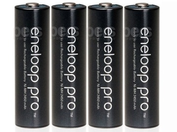 4x AKUMULATOR AA PANASONIC ENELOOP 2550 mAh R6 PRO