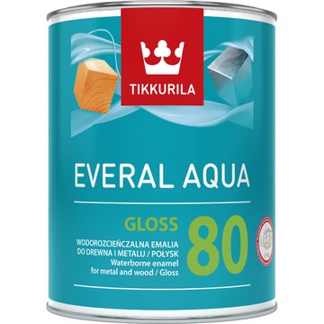 TIKKURILA Everal Aqua Gloss [80] 0,9l Połysk