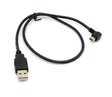 Kabel Kątowy Mini USB MiniUSB do USB LEWY 0,5m