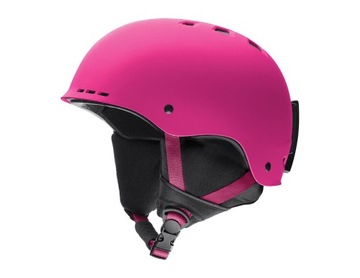 KASK DAMSKI NA SNOWBOARD NARTY SMITH HOLT 2 MATTE FUCHSIA S 51-55