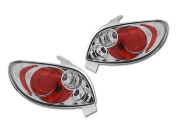 LAMPA TYL KPL PEUGEOT 206 1998- CHROM LEXUS TUNING