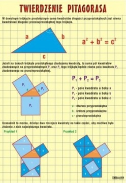 Twierdzenie pitagorasa plansza dydaktyczna SZKOŁA