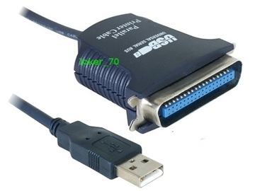 TESTOWANY ADAPTER USB 2.0 na LPT MĘSKI 36 PIN